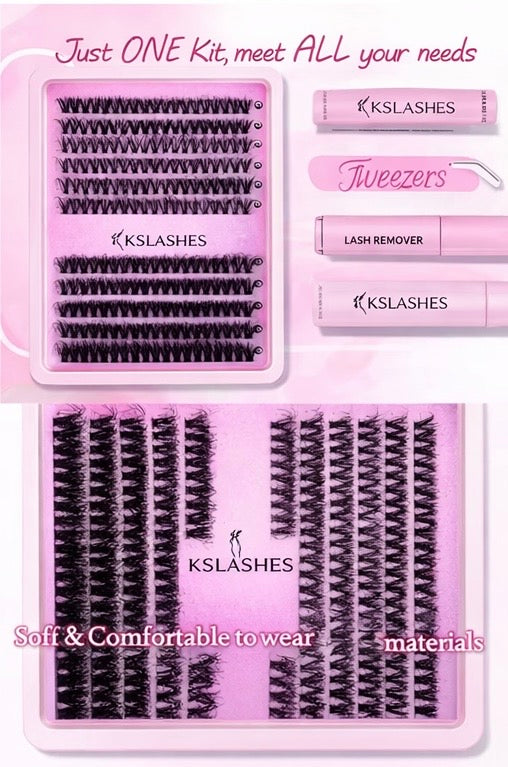 KSLASHES DIY Lash Kit – Salon Look in Minutes