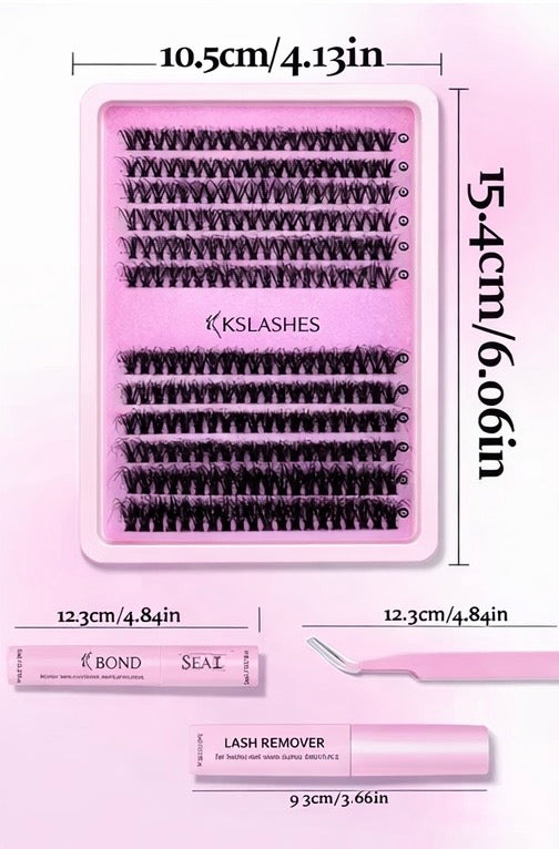 KSLASHES DIY Lash Kit – Salon Look in Minutes